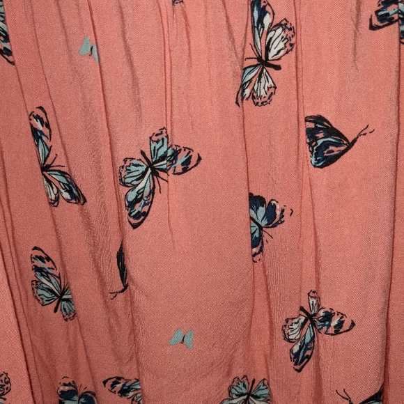Torrid 2 XXL Coral Butterfly Dress - Picture 3 of 3